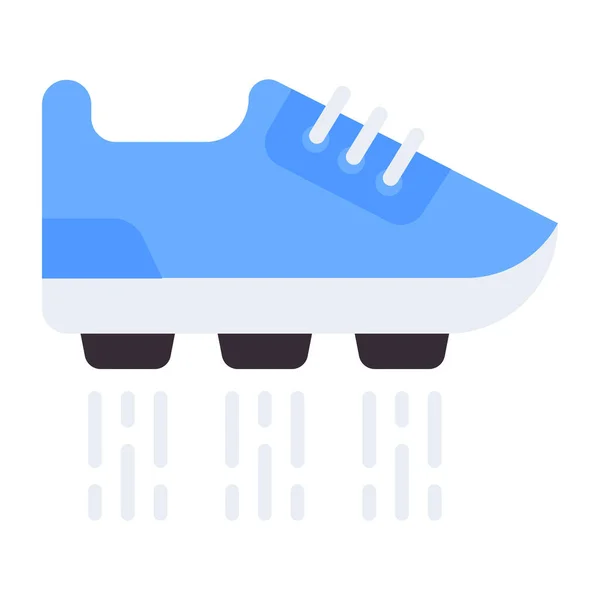 Diseño Plano Icono Los Zapatos Inteligentes — Vector de stock