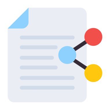 Düz tasarım, paylaşım dosyası simgesi