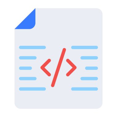 Düz dizayn, programlama dosyasının simgesi