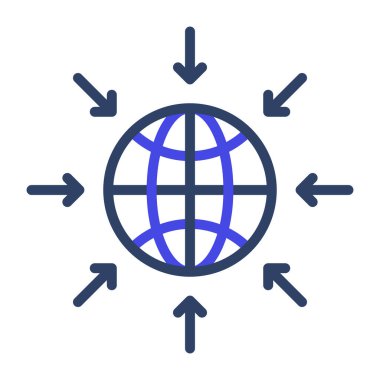        Düz bir tasarım, küresel pazarlamanın simgesi