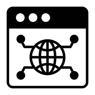 Sağlam bir tasarım, web tarayıcısının simgesi