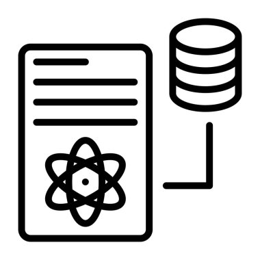 Bir tasarım tasarımı, veri biliminin simgesi 