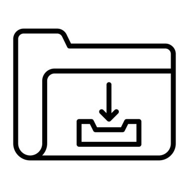 Bir doğrusal dizayn, dizin indirme simgesi