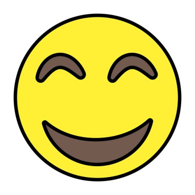 Neşeli emojinin premium indirme vektörü 