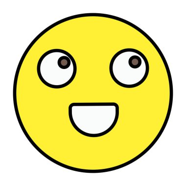 Yuvarlanan gözler için düz tasarım simgesi 