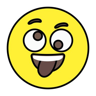 Yaramaz yüz emojisinin modern tarz simgesi 