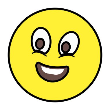 Yuvarlanan göz emojisinin düz tasarım simgesi