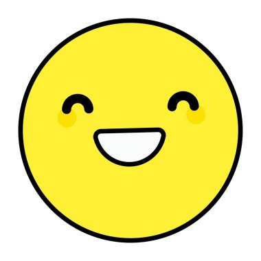 Kapalı göz emojisinin simge tasarımı 