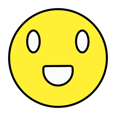 Gülümsemenin güzel bir tasarım simgesi 