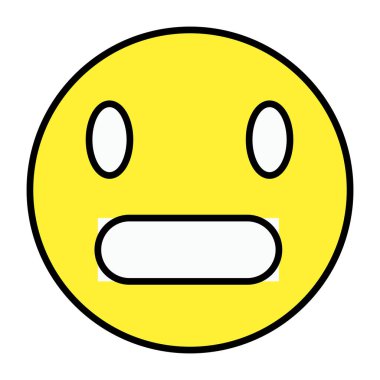 Surat asan emojinin renkli tasarım simgesi 