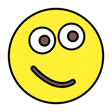 Sırıtma emojisinin simge tasarımı 