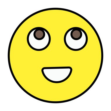 Gülümsemenin güzel bir tasarım simgesi 