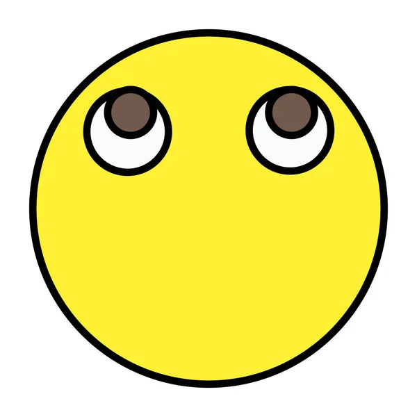 Emoticon Senza Bocca Emoji Senza Bocca Senza Parole — Vettoriale Stock