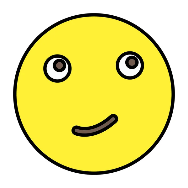 Design Icône Sourire Emoji — Image vectorielle