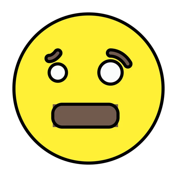 Sebuah Ikon Desain Trendi Emoji Menyeringai - Stok Vektor