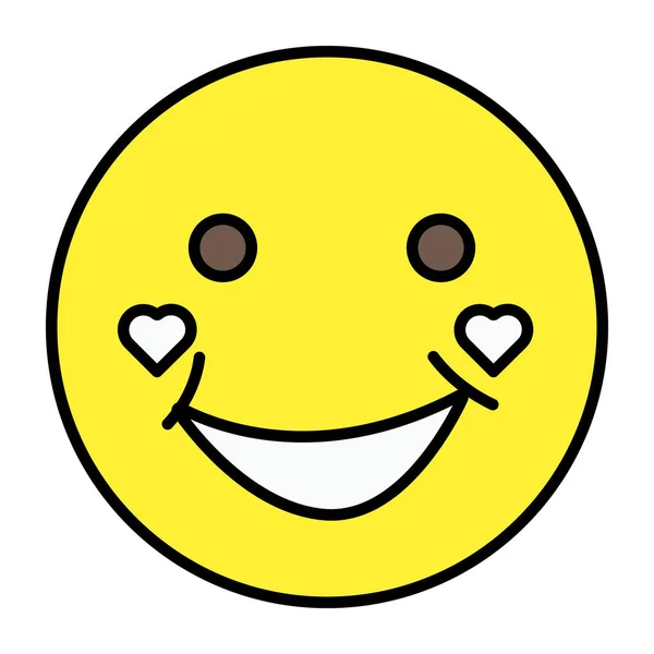 Обличчя Посмішкою Ікона Щасливих Емодзі — стоковий вектор