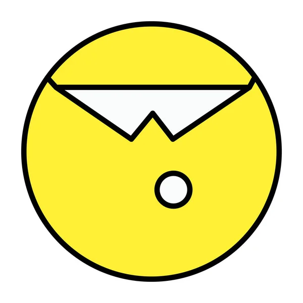 Eine Einzigartige Design Ikone Des Emojis — Stockvektor