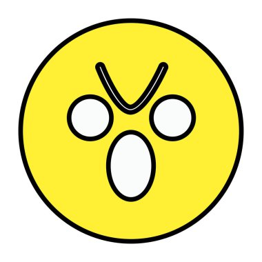 Şaşırmış ifadesiyle Emoji, şok olmuş emoji simgesi