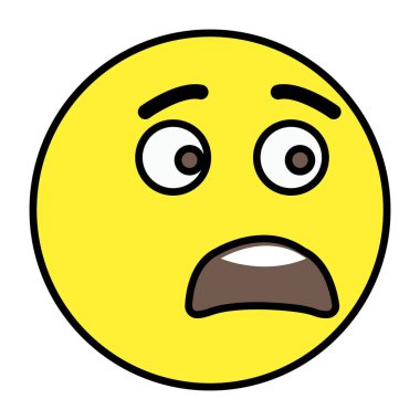 Üzgün emojinin modaya uygun bir tasarımı 