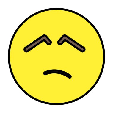 Sıkıca kapalı gözleri olan bir ifade. 