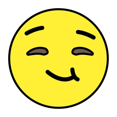 Sırıtma emojisinin simge tasarımı 