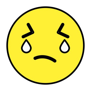 Göz yaşlarının yaratıcı tasarım simgesi 