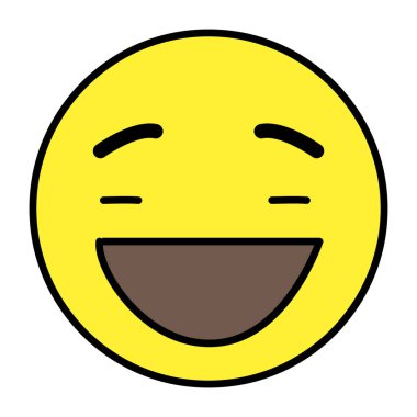 Bıyık emojisinin modern stil simgesi 