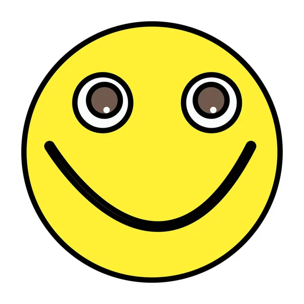 Icono Diseño Único Emoji Alegre — Archivo Imágenes Vectoriales