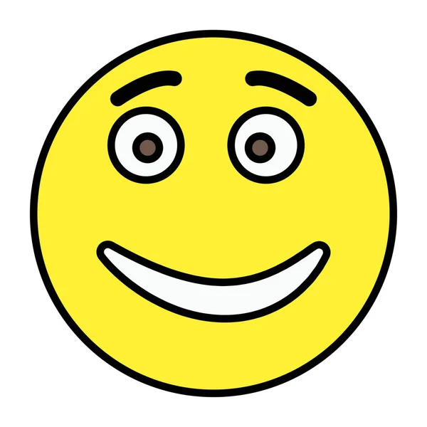 Une Icône Design Créatif Rire Emoji — Image vectorielle