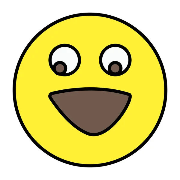 Face Smile Icon Happy Emoji — Stock Vector