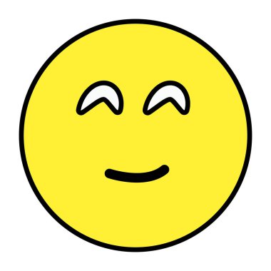 Smiley 'in düz tasarım simgesi