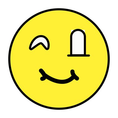 Smiley 'in düz tasarım simgesi