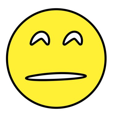 İfade yüzünün yaratıcı tasarım simgesi 