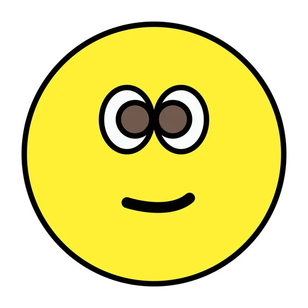 Emoji Avec Expression Surprise Icône Emoji Choquée — Image vectorielle