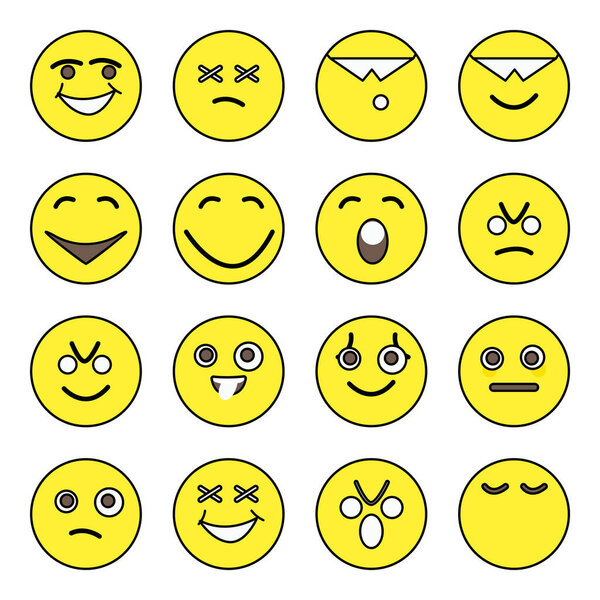 Pack of Emotion Characters Icons 