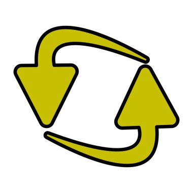 Düz tasarım ok tazeleme simgesi