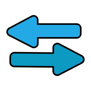 Düz tasarım ok tazeleme simgesi