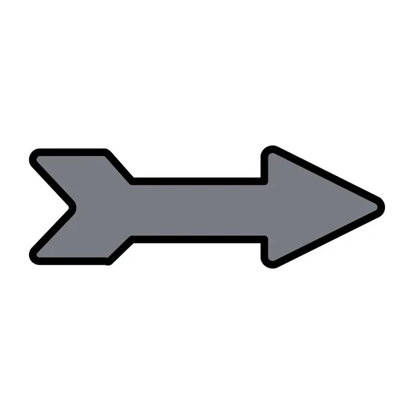 Ícone Desenho Flecha Tiro Com Arco — Vetor de Stock