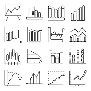 Kayıp Grafik Doğrusal Simgeleri Paketi