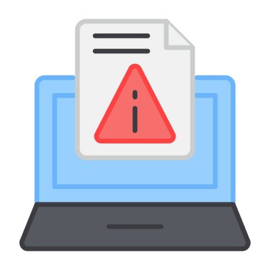 Dosya hatasının modern biçim simgesi 