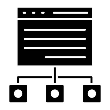 Web ağ konsepti web sayfası ile bağlantı düğümleri