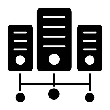 Paylaşım sunucusunun modern tasarım simgesi