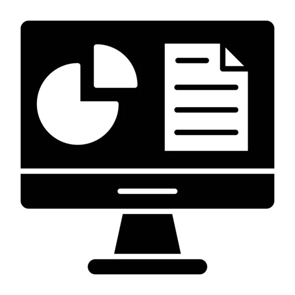 Eine Einzigartige Design Ikone Für Online Daten — Stockvektor
