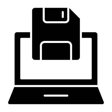 Çevrimiçi disketin moda tasarım simgesi 