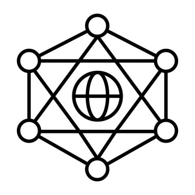 Ağlı dünya, küresel ağın simgesi 