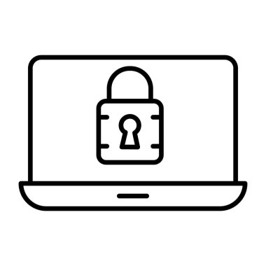 Sistem güvenliği kavramını gösteren asma kilit