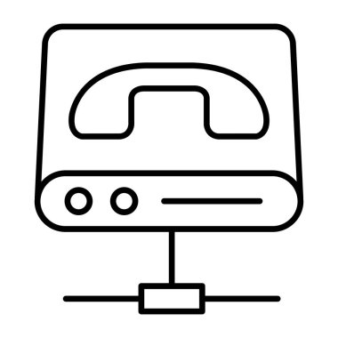 Ağ çağrısının yaratıcı tasarım simgesi 