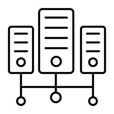 Paylaşım sunucusunun modern tasarım simgesi
