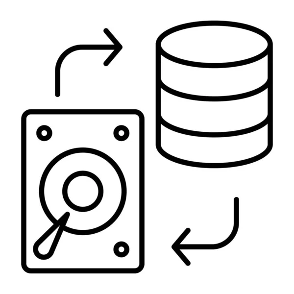 Ícone Design Transferência Dados — Vetor de Stock