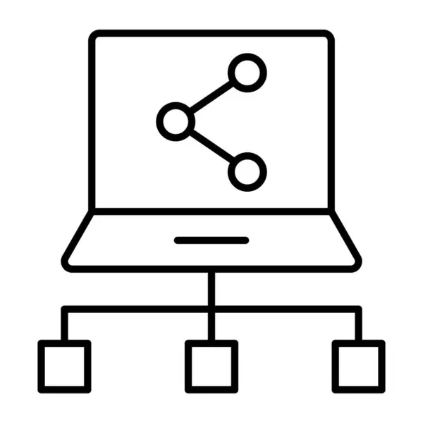 シェアネットワークのトレンドデザインアイコン — ストックベクタ